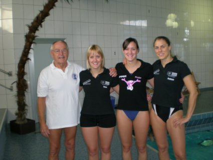 Peter Nussbaumer, Tina und Katja Matt sowie Daliah Kiefer (von links) gewannen in Weinheim 14 baden-wrttembergische Meistertitel